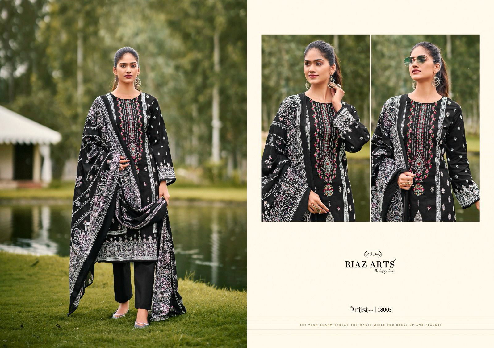 Arts The Artist Vol 5  by Riaz Digital Printed Dress Material Collection